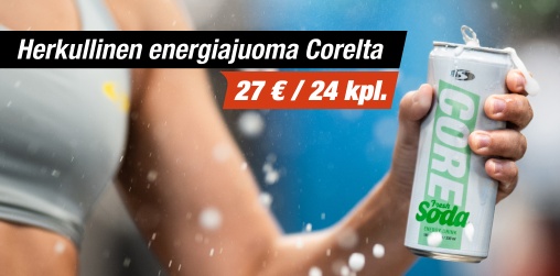 Herkullinen energiajuoma Corelta 27 